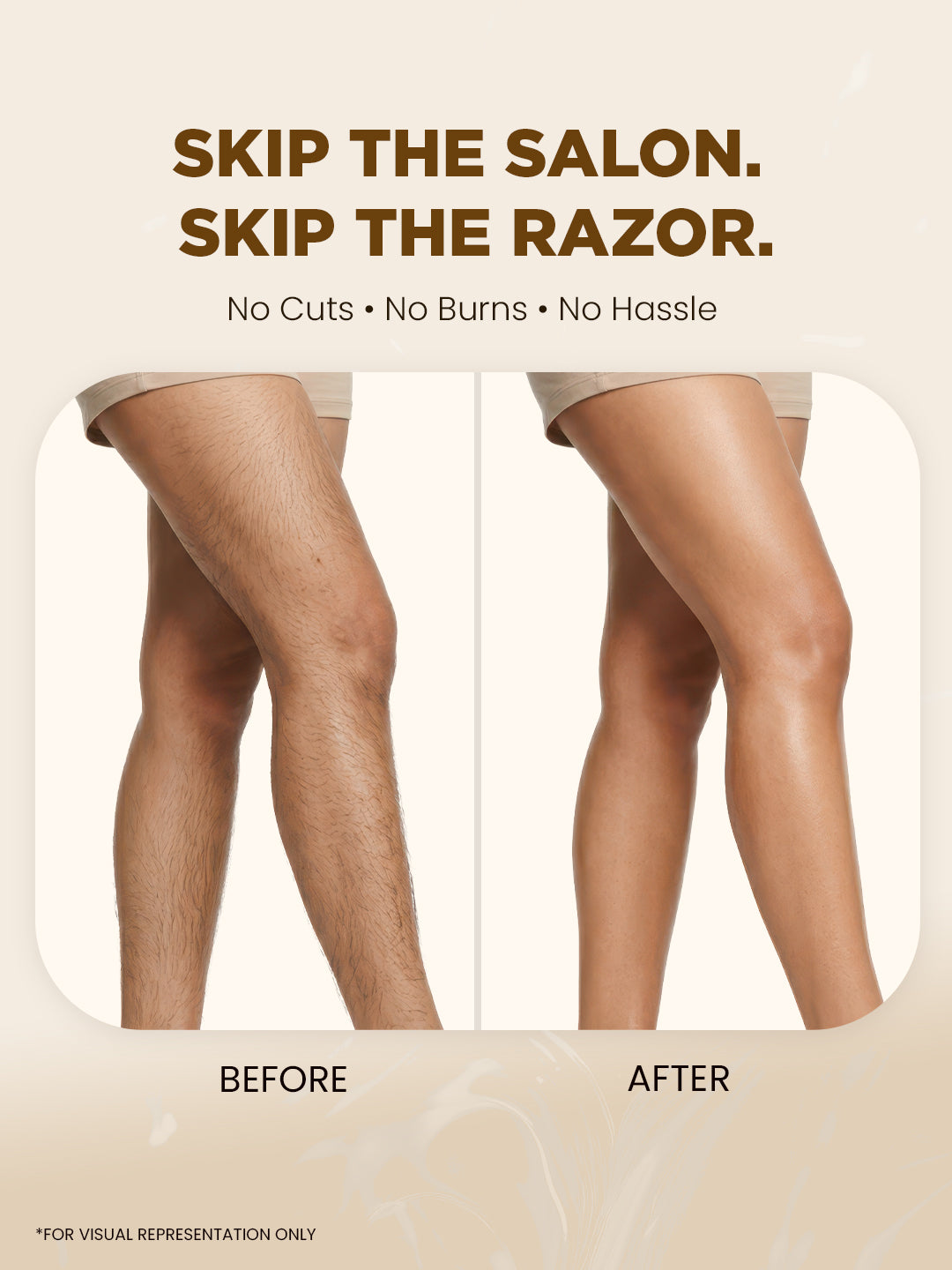 Hygienic home waxing kit with unisex wax powder for hair removal at home in 10 minutes