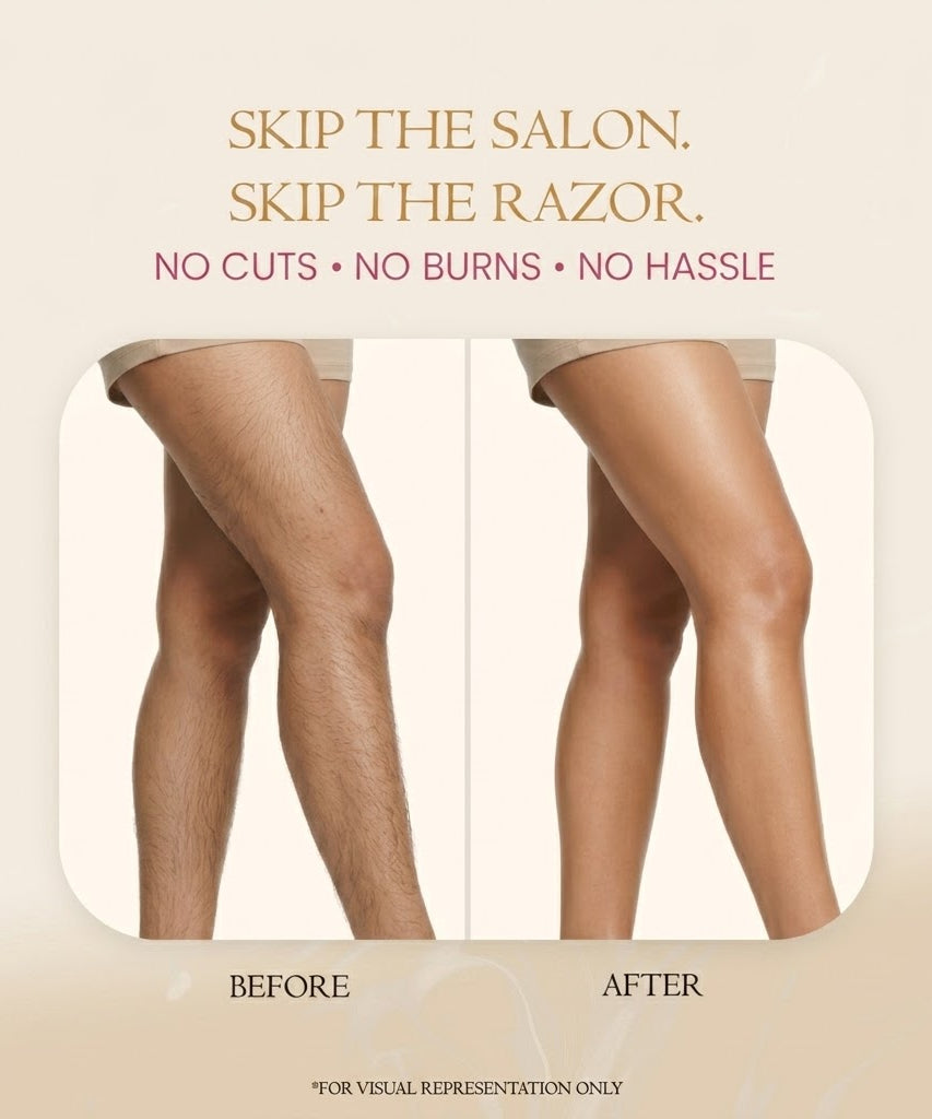 BAAE Body Wax Powder - Painless Hair Removal, Exfoliation & Tan Reduction | Rose & Sandalwood | 80g