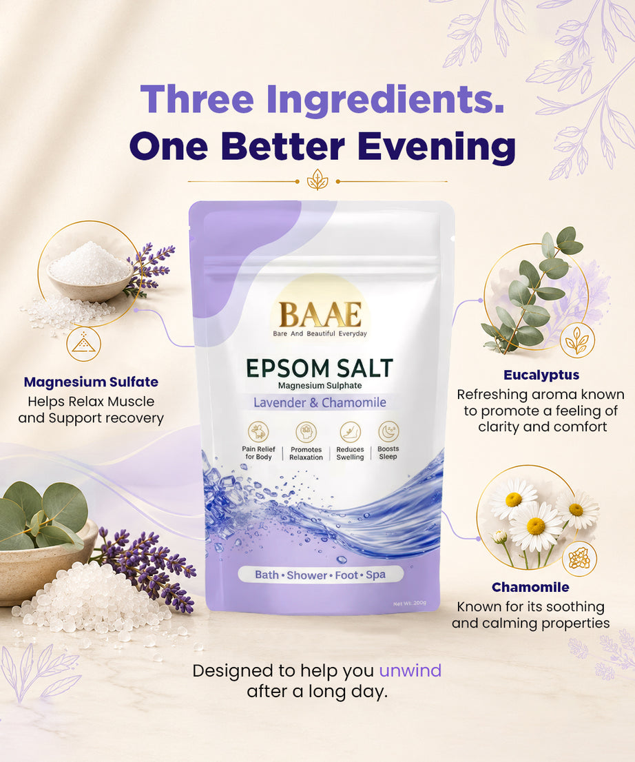 Epsom salt bath to ease sore muscles and stiffness, a muscle recovery bath salt for after workouts