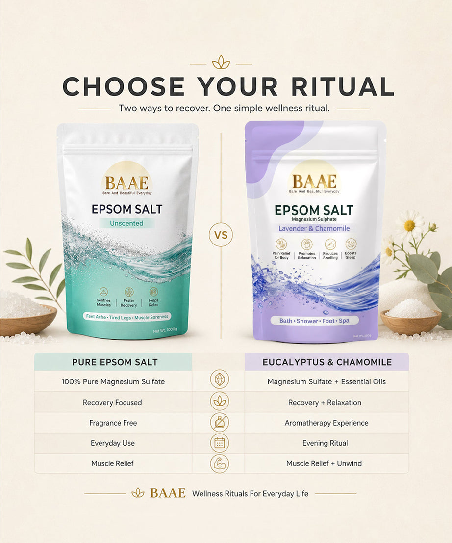 Magnesium epsom salt soak that gently exfoliates and leaves skin soft, smooth and refreshed, a gentle detox bath