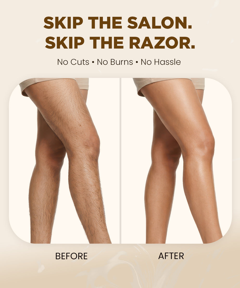 Hygienic home waxing kit with unisex wax powder for hair removal at home in 10 minutes