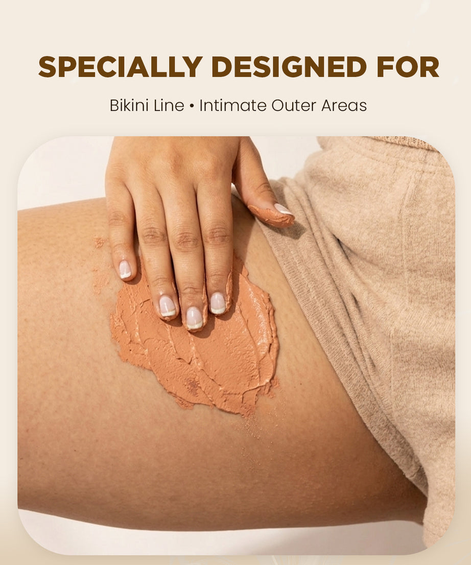 Long-lasting smooth skin with herbal bikini hair removal powder, finer and slower regrowth