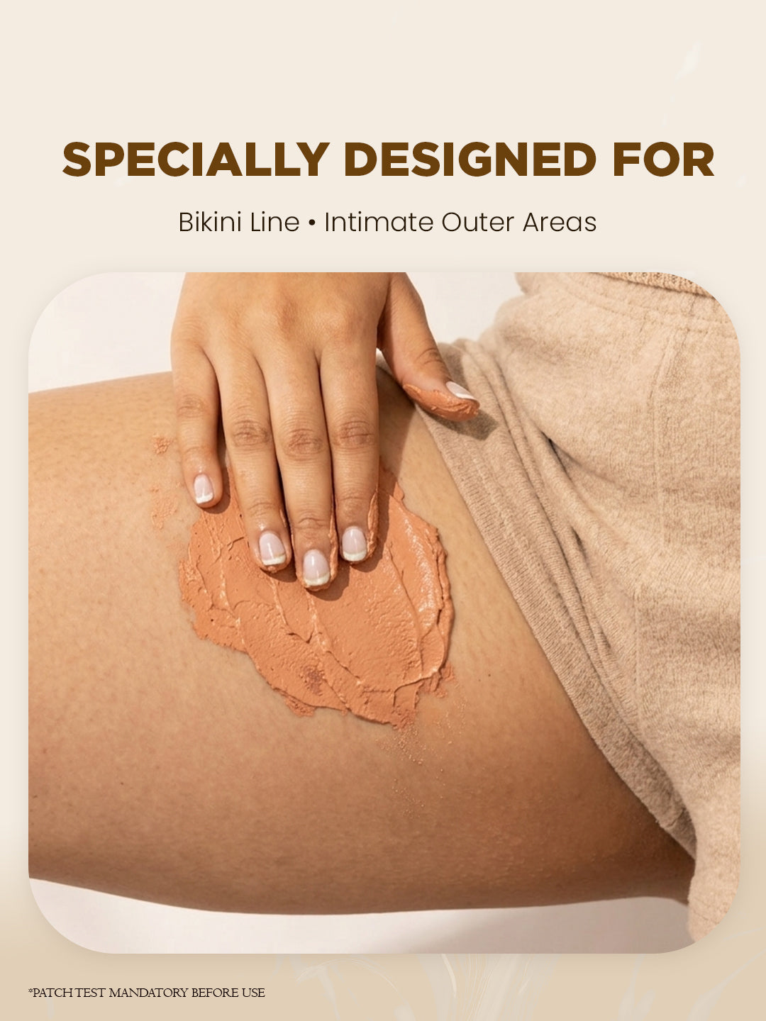 Long-lasting smooth skin with herbal bikini hair removal powder, finer and slower regrowth